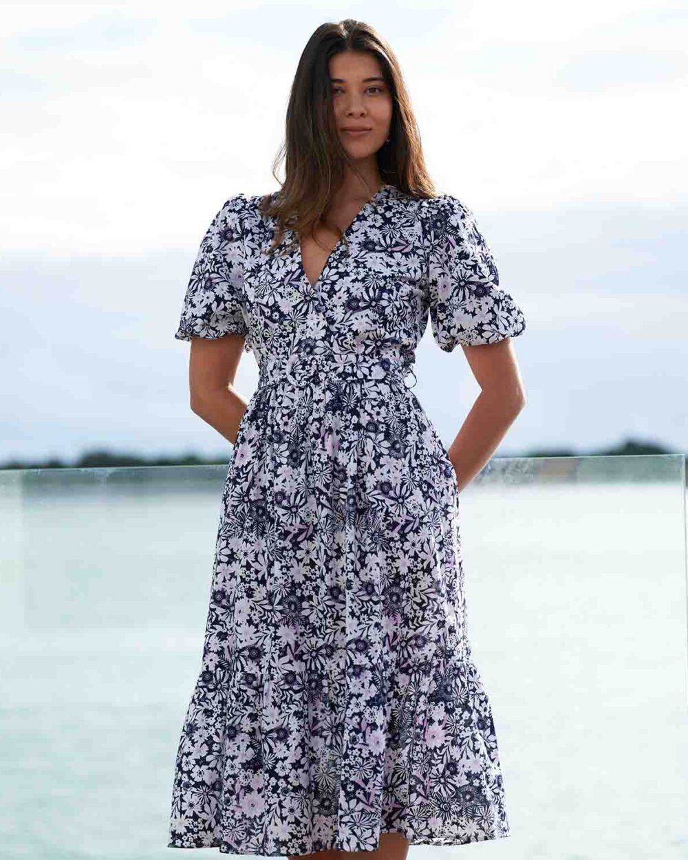 FOIL Southern Charm Dress in Shadow Flower - FO7434