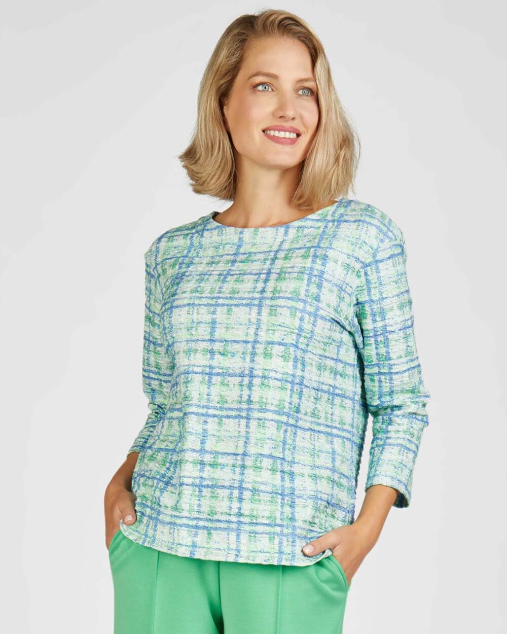 RABE Knitted Top in Blue - 52-214355