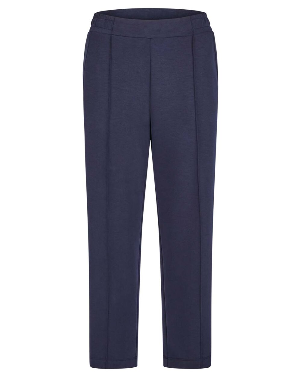 RABE Jersey Trousers with Decorative Seams in Marine - 52-214450