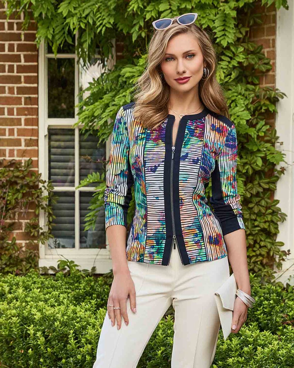 TIA Zipped Jacket in Multi - 77634-7963
