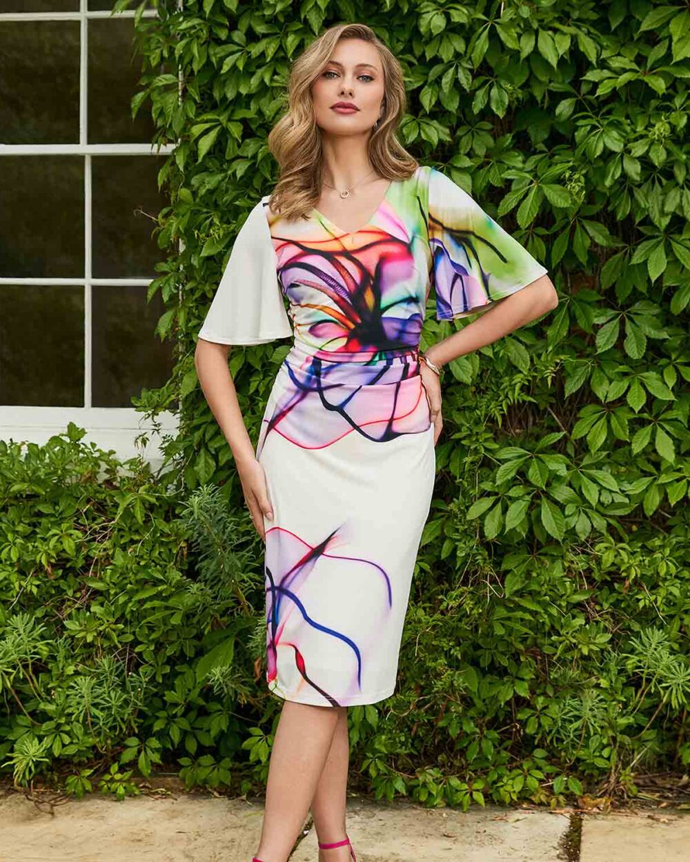 TIA Occasion Dress in Multi - 78980-7971