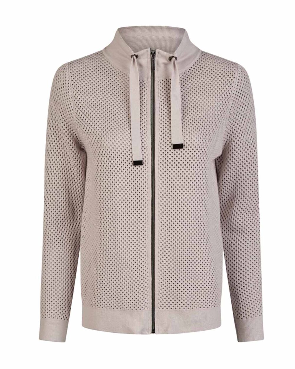 BARBARA LEBEK Knitted Jacket in Stone - 86160052