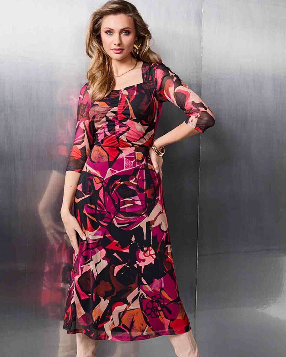 TIA 78115-7994 PRINT DRESS-MULTI