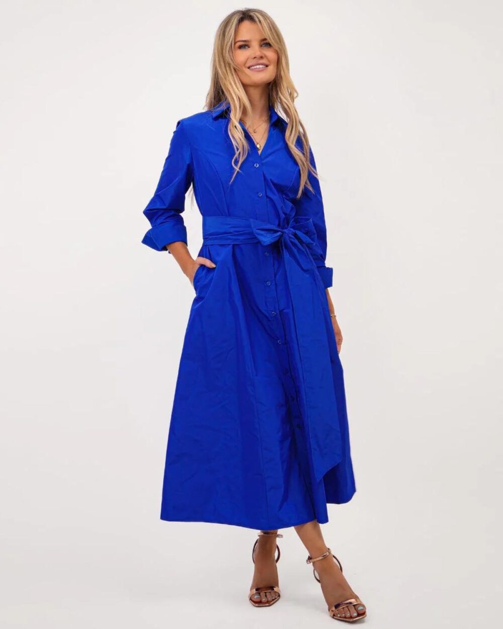 KATE & PIPPA VICTORIA DRESS-ELECTRIC BLUE